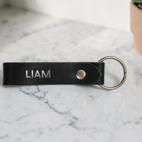 Personalized Leather Keychain