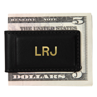 Personalized Leather Money Clip