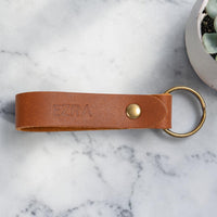 Personalized Leather Keychain