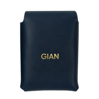 Personalized Leather Playing Card Case