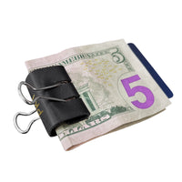 Personalized Leather Clip Money Holder (Set of 3)