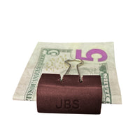 Personalized Leather Clip Money Holder (Set of 3)