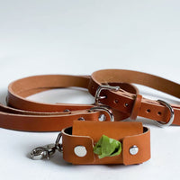 Personalized Leather Dog Waste Bag Holder