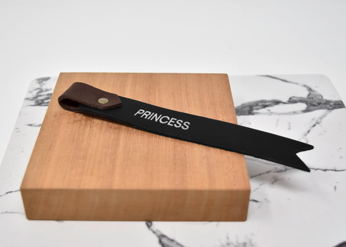 Two-Tone Personalized Leather Bookmark