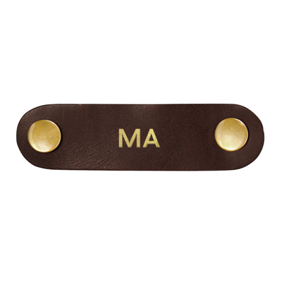 Personalized Leather Cord Keeper - SET OF 3