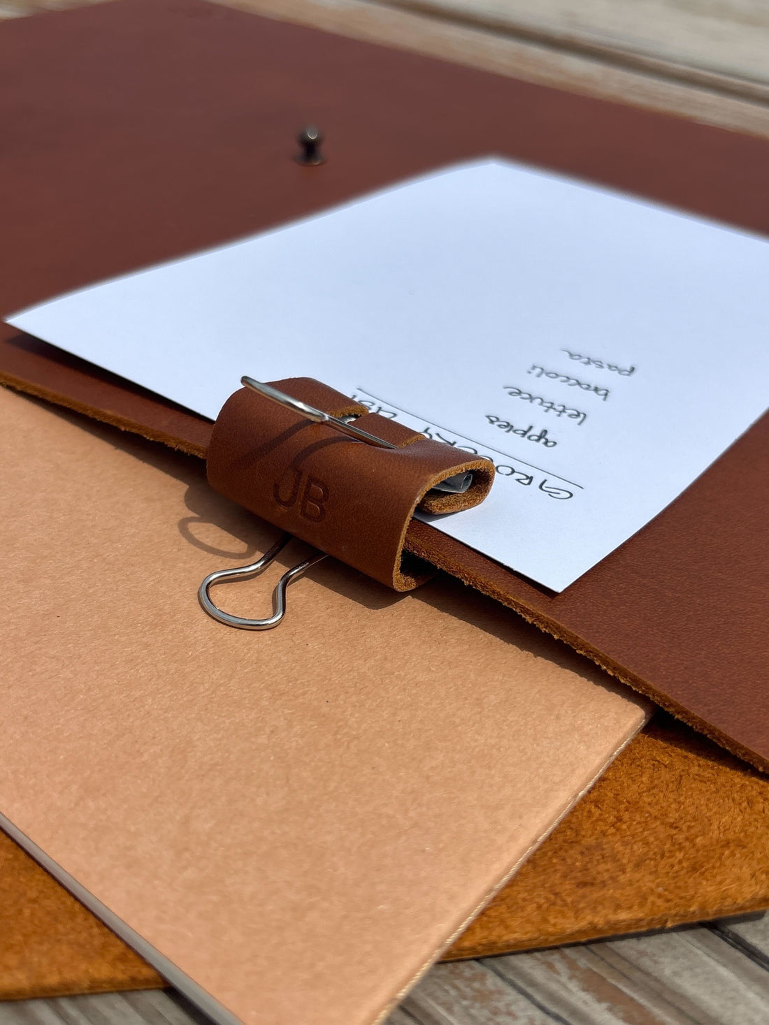 Personalized Leather Clip Money Holder (Set of 3)
