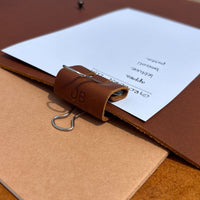 Personalized Leather Clip Money Holder (Set of 3)