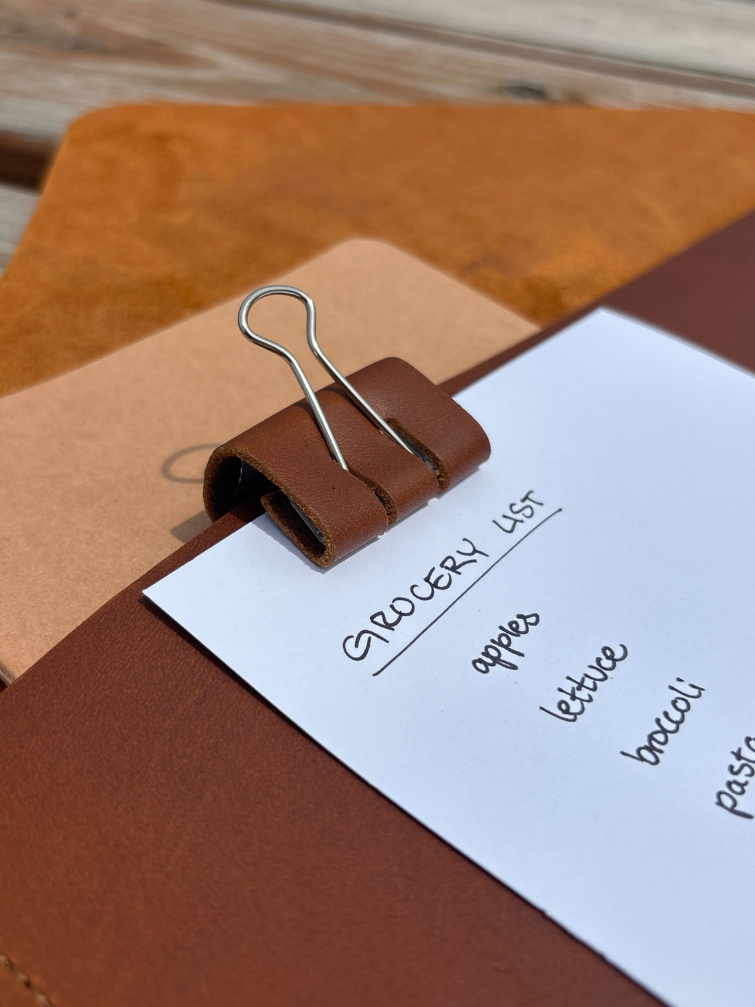 Personalized Leather Clip Money Holder (Set of 3)