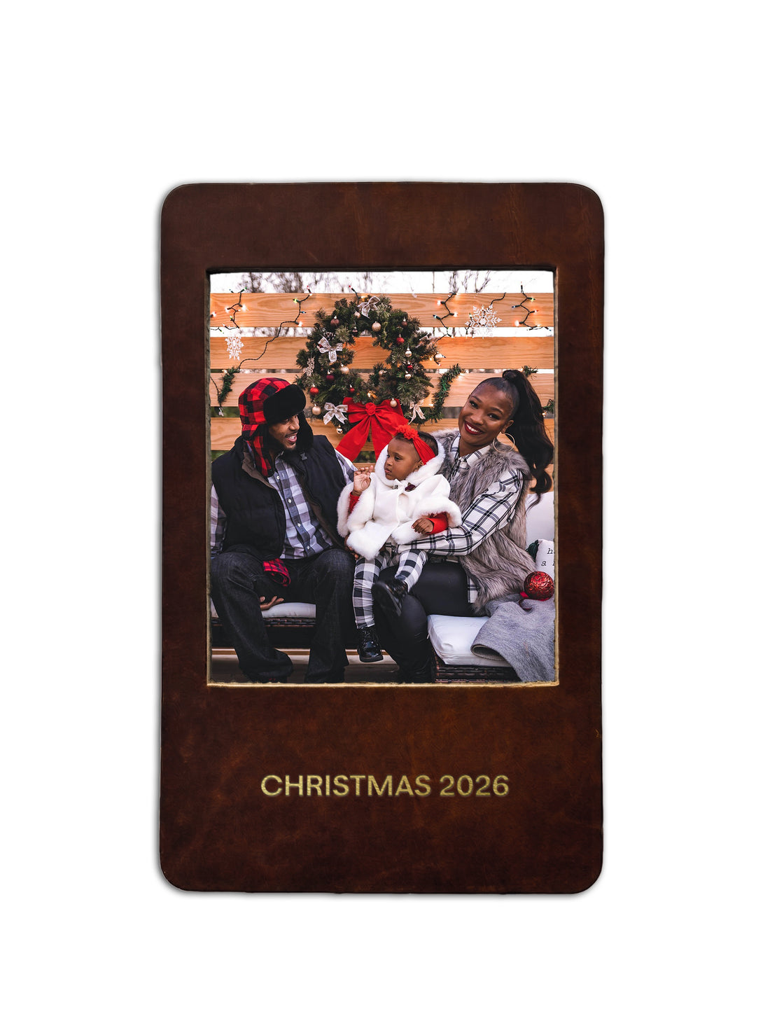 Personalized Leather Photo Frame | Magnetic Picture Frame