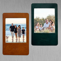 Personalized Leather Photo Frame | Magnetic Picture Frame