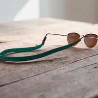 Monogrammed Leather Sunglass Strap