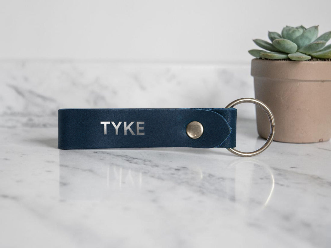 Personalized Leather Keychain