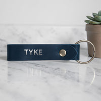 Personalized Leather Keychain