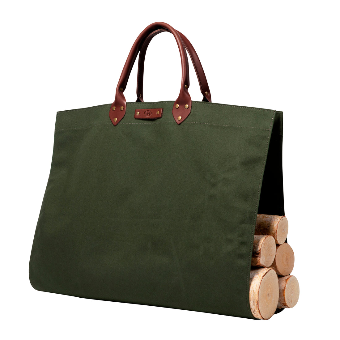 Personalized Canvas Log Carrier