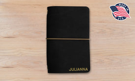 Refillable Small Notebook Sleeve with Stretch Cord | Handmade in the USA