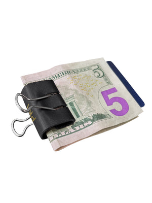 Personalized Leather Clip Money Holder (Set of 3)