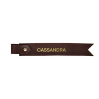 Two-Tone Personalized Leather Bookmark