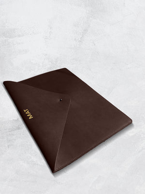 Personalized Leather Laptop Sleeve | Custom Leather Laptop Case