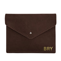 Personalized Full Grain Leather Mahh Jong Card Holder | Mah Jongg Score Card Case | Mahh Jong Gift for Women