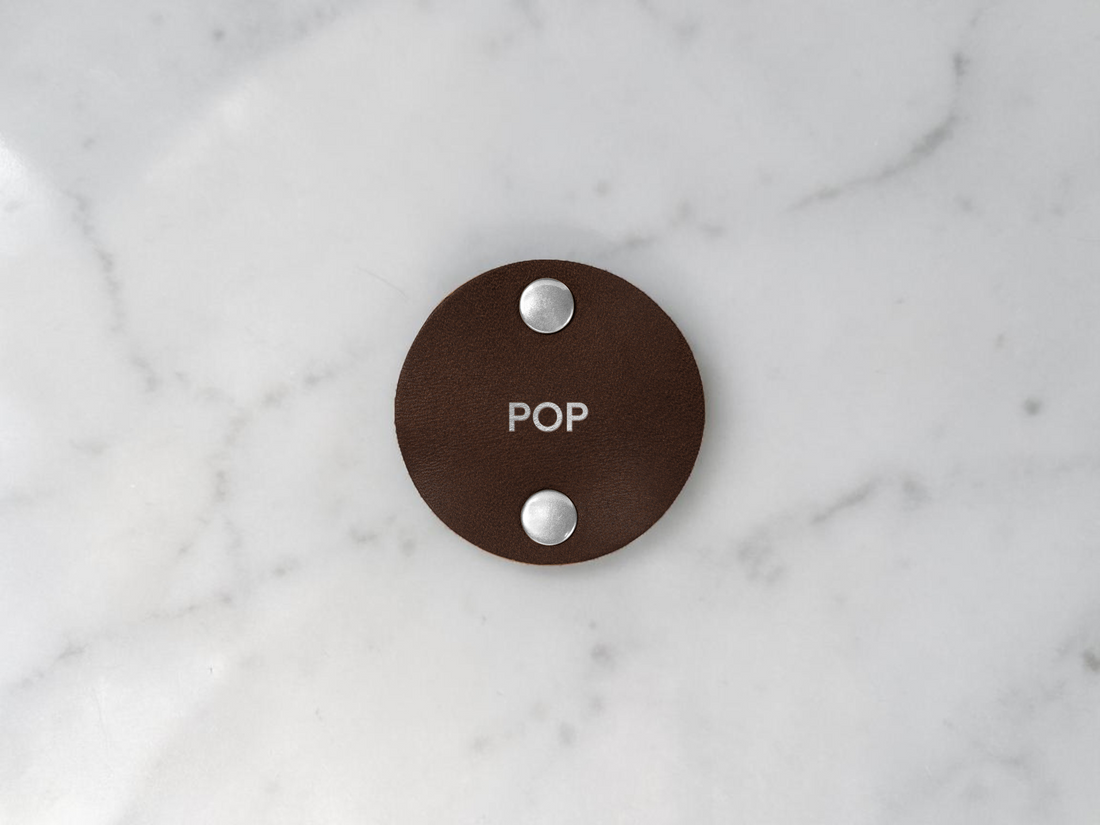 Personalized Leather Cord Taco