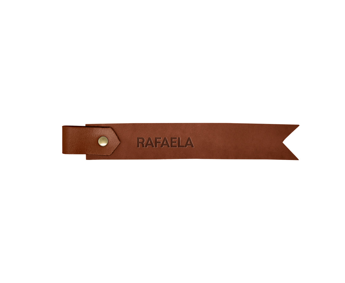 Two-Tone Personalized Leather Bookmark
