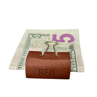 Personalized Leather Clip Money Holder (Set of 3)