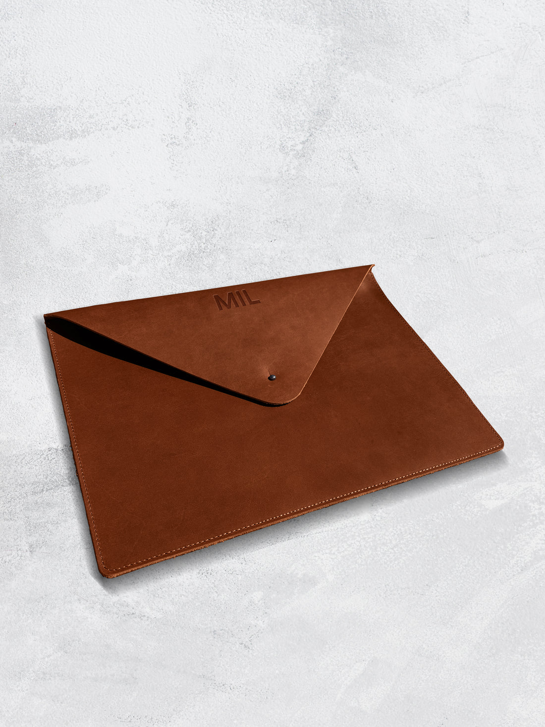 Personalized Leather Laptop Sleeve | Custom Leather Laptop Case