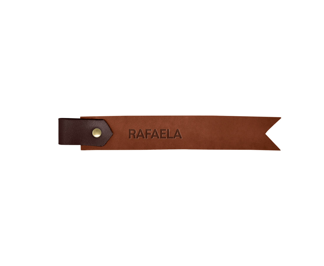 Two-Tone Personalized Leather Bookmark