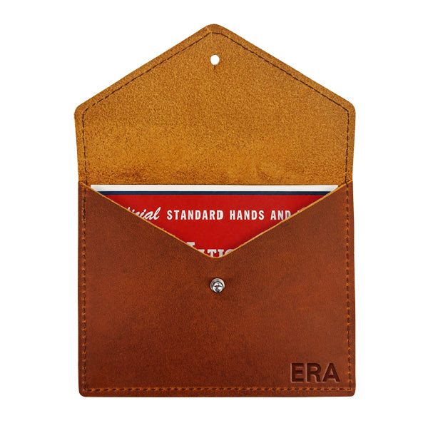 Personalized Full Grain Leather Mahjong Card Holder | Mahjong Score Card Case | Mahjong Gift for Women