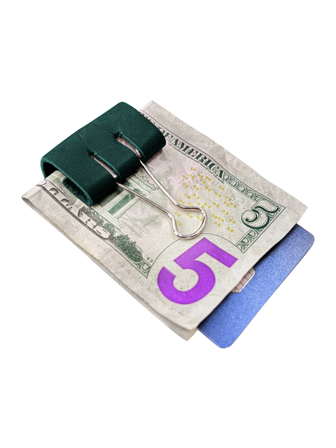 Personalized Leather Clip Money Holder (Set of 3)