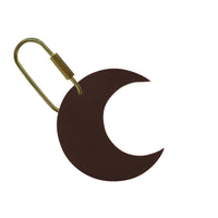 Handcrafted Leather Crescent Moon Bag Charm