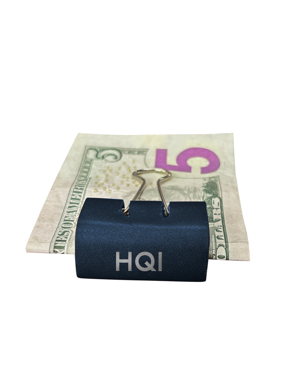 Personalized Leather Clip Money Holder (Set of 3)