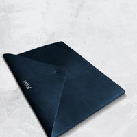 Personalized Leather Laptop Sleeve | Custom Leather Laptop Case