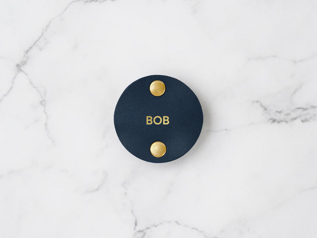 Personalized Leather Cord Taco