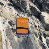 Leather Card Wallet with Elastic Band