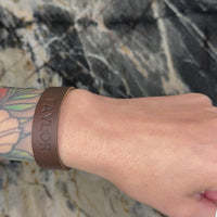 Personalized Leather Bracelet