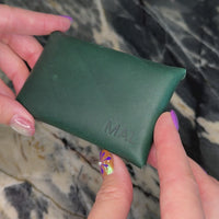 Personalized Collar Button Card Wallet