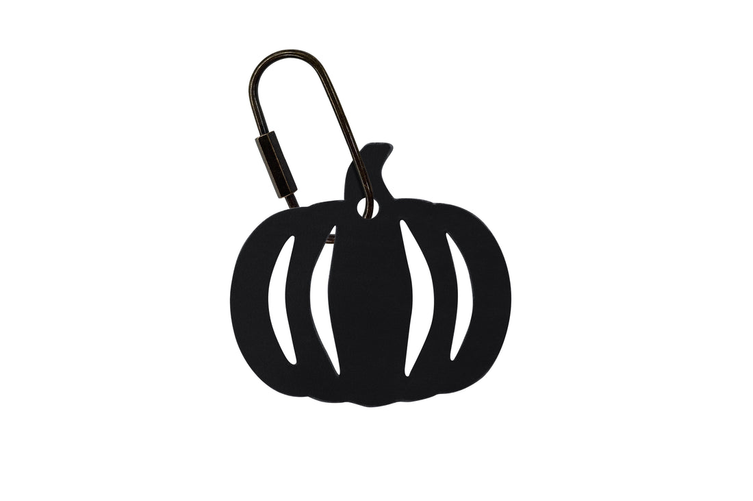 Handcrafted Leather Pumpkin Bag Charm