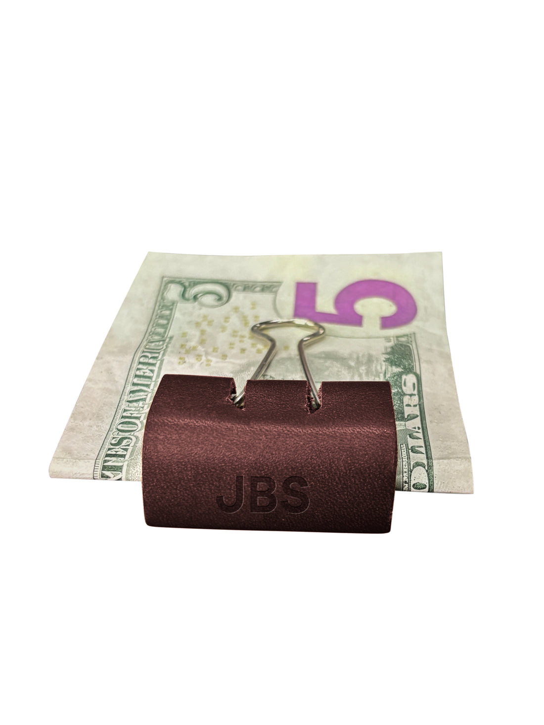 Personalized Leather Clip Money Holder (Set of 3)