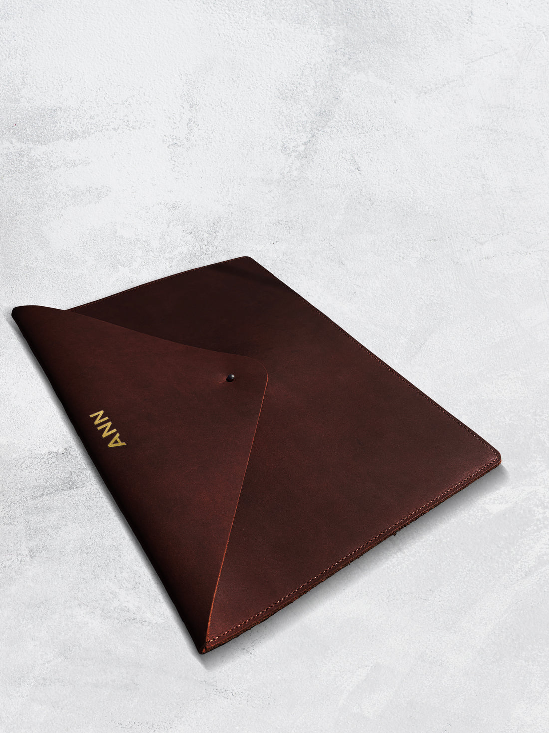 Personalized Leather Laptop Sleeve | Custom Leather Laptop Case