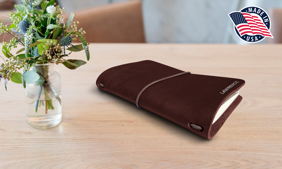 Refillable Small Notebook Sleeve with Stretch Cord | Handmade in the USA