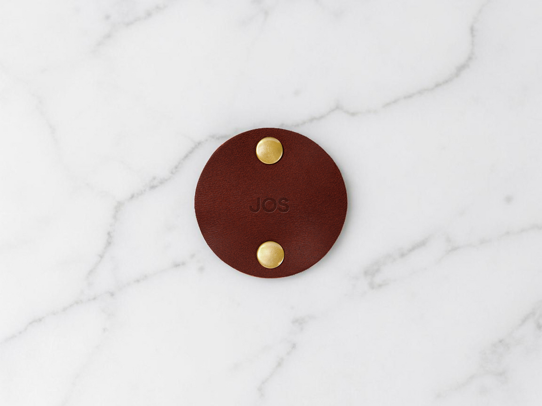 Personalized Leather Cord Taco
