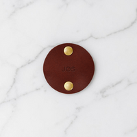 Personalized Leather Cord Taco