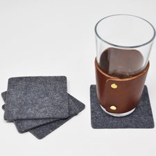 Square Felt Coasters Set