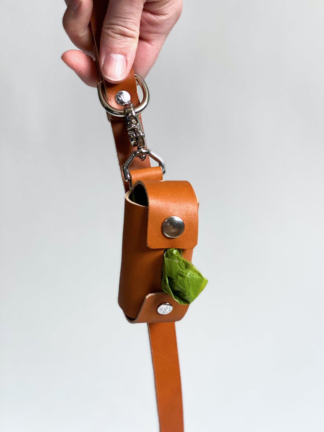 Personalized Leather Dog Waste Bag Holder